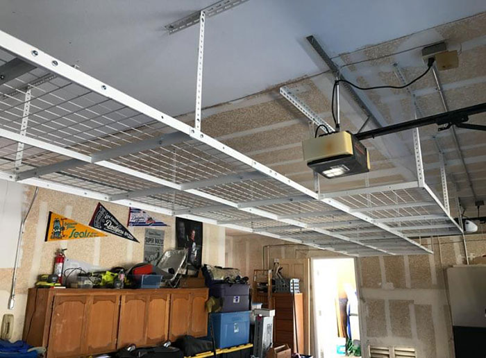 Adjustable Overhead Ceiling Garage Storage Racks | Spieth ...