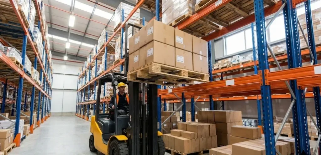 Selective Pallet Racking with Forklift Access