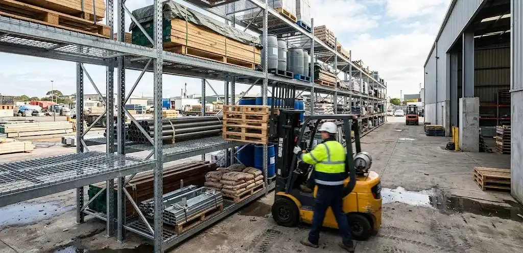 Factory-use galvanized pallet racking for outdoor storage and forklift handling Factory use galvanized pallet racking for outdoor storage and forklift handling